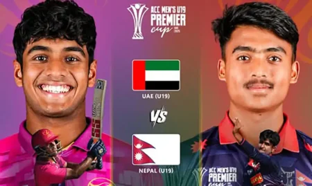 एसीसी यू–१९ प्रिमियर कप, नेपाल यूएईसँग भिड्दै